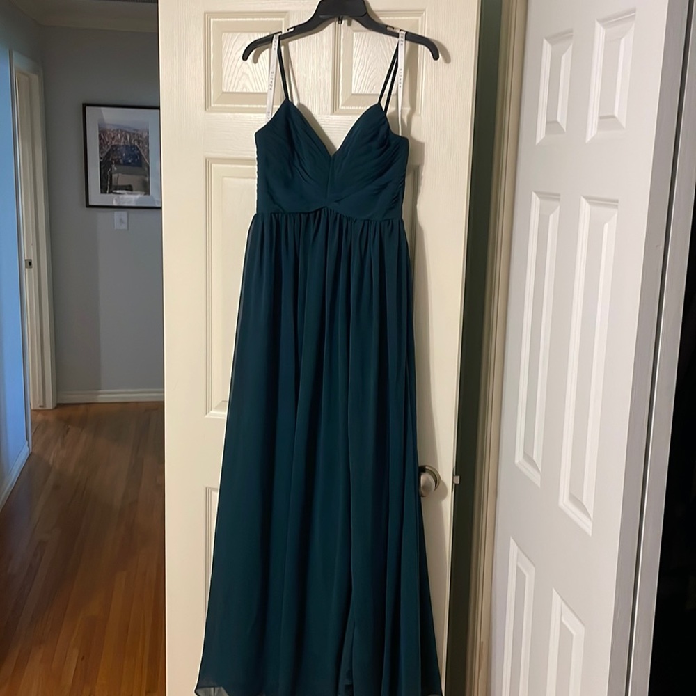 Azazie Alia bridesmaid dress in Pine